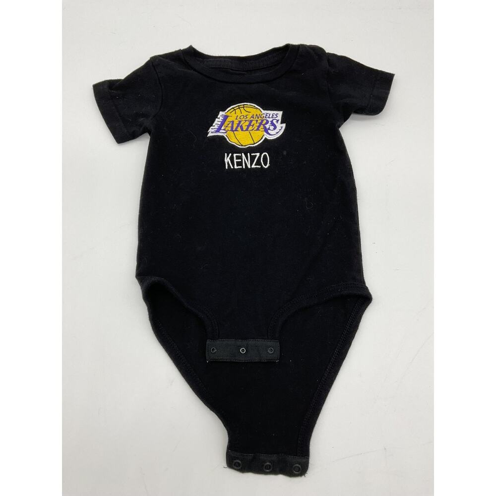 Los Angeles Lakers Baby Bodysuit 3-6 months Black NBA Basketball Infant‎ Newborn